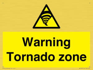 Warning Tornado zone